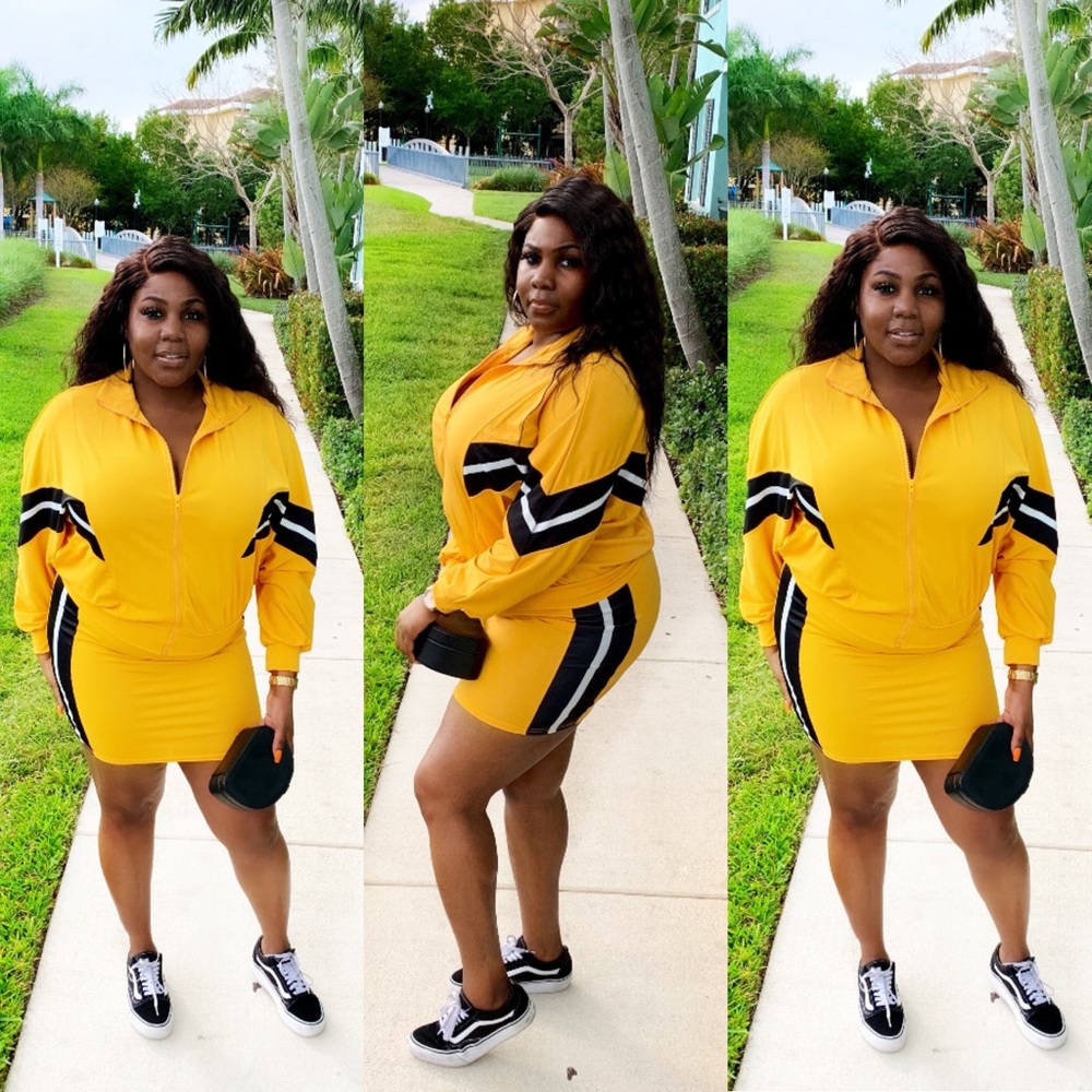 Versatile tracksuit skirtset